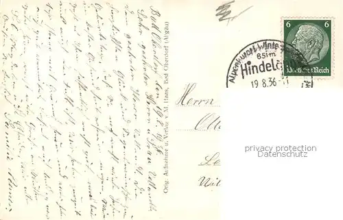 AK / Ansichtskarte Bad_Oberdorf mit Iseler Bad_Oberdorf