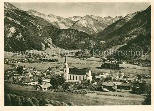 AK / Ansichtskarte Bad_Oberdorf mit Blick ins Hintersteinertal Bad_Oberdorf