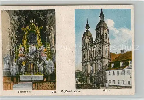 AK / Ansichtskarte Goessweinstein Gnadenaltar Kirche Goessweinstein