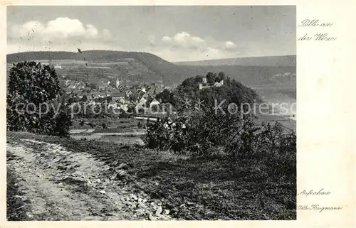 AK / Ansichtskarte Polle_Oberweser Panorama Polle_Oberweser