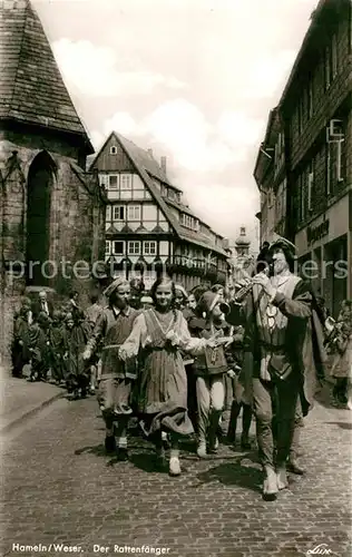 AK / Ansichtskarte Hameln_Weser Der Rattenfaenger Ratsschaenke Im Rattenkrug Hameln Weser