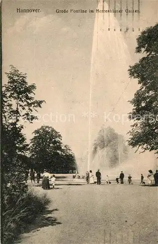 AK / Ansichtskarte Hannover Grosse Fontaene im Herrenhaeuser Garten Hannover