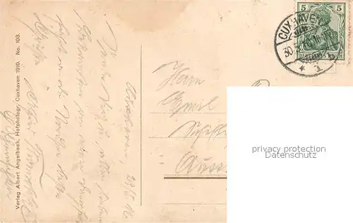 AK / Ansichtskarte Cuxhaven_Nordseebad Leuchtturm Cuxhaven_Nordseebad