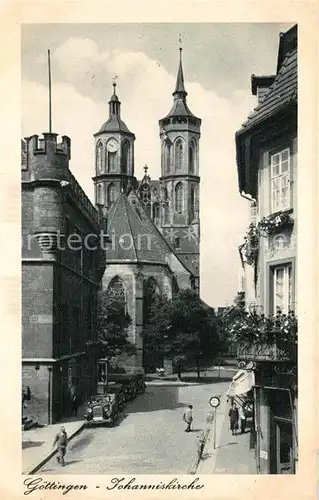 AK / Ansichtskarte Goettingen_Niedersachsen Johanniskirche Goettingen Niedersachsen