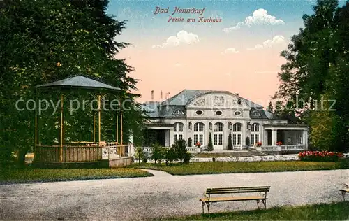 AK / Ansichtskarte Bad_Nenndorf Partie am Kurhaus Bad_Nenndorf