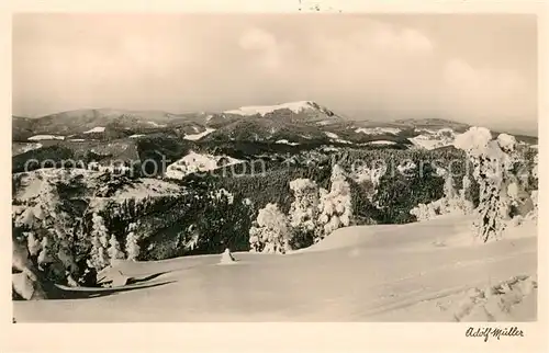 AK / Ansichtskarte Schwarzwald Blick zum Belchen Schwarzwald