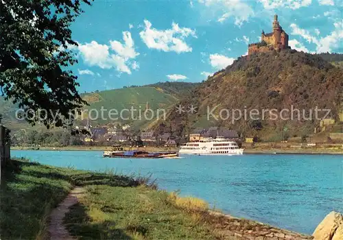 AK / Ansichtskarte Schiffe_Ships_Navires Marksburg Rhein  Schiffe_Ships_Navires