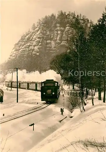 AK / Ansichtskarte Eisenbahn Oybin Kleinbahn  Eisenbahn