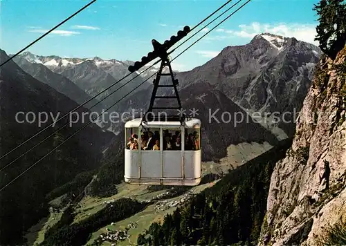 AK / Ansichtskarte Seilbahn Penkenbahn Mayrhofen Finkenberg Gruenberg Seilbahn