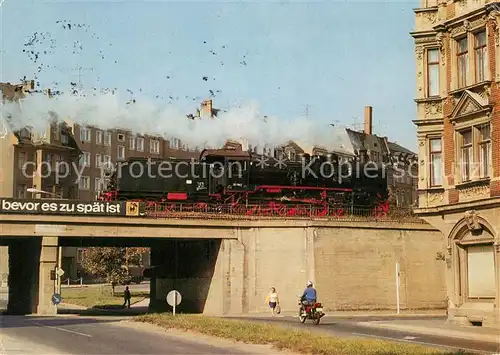 AK / Ansichtskarte Lokomotive Museumslokomotive 38 1182 Schillerbruecke Plauen Lokomotive