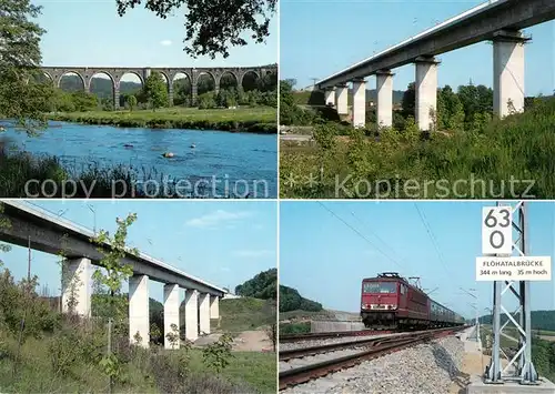 AK / Ansichtskarte Eisenbahn Alter Hetzdorfer Viadukt Floehatal Eisenbahn