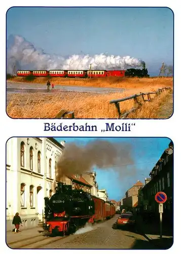 AK / Ansichtskarte Eisenbahn Baederbahn Molli  Eisenbahn