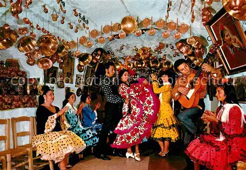 AK / Ansichtskarte Tanz_Taenzer Zigeunertanz Hoehle Spanien  Tanz Taenzer