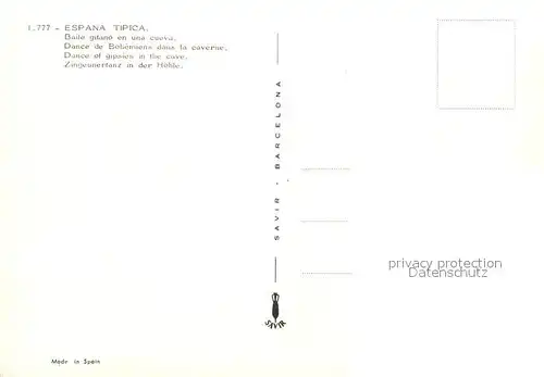 AK / Ansichtskarte Tanz_Taenzer Zigeunertanz Hoehle Spanien  Tanz Taenzer