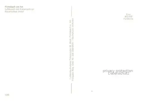 AK / Ansichtskarte Flintsbach_Inn Fliegeraufnahme Kaisergebirge Flintsbach Inn