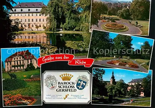 AK / Ansichtskarte Gersfeld_Rhoen Barockschloss Gersfeld Rhoen