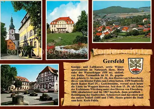 AK / Ansichtskarte Gersfeld_Rhoen  Gersfeld Rhoen