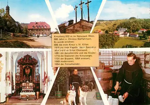 AK / Ansichtskarte Kreuzberg_Rhoen Kloster Kreuzberg Rhoen