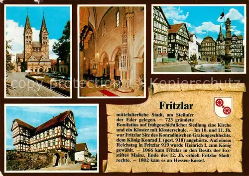 AK / Ansichtskarte Fritzlar Kloster  Fritzlar