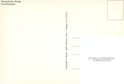 AK / Ansichtskarte Feuchtwangen  Feuchtwangen