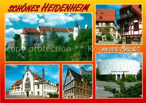 AK / Ansichtskarte Heidenheim_Brenz Museum Roemerbad Schloss Alte Schmiede Heidenheim Brenz