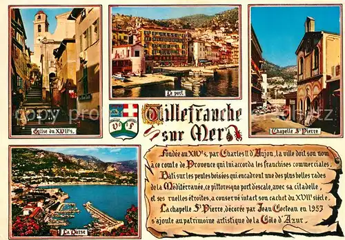 AK / Ansichtskarte Villefranche sur Mer Chapelle St. Pierre Port  Villefranche sur Mer