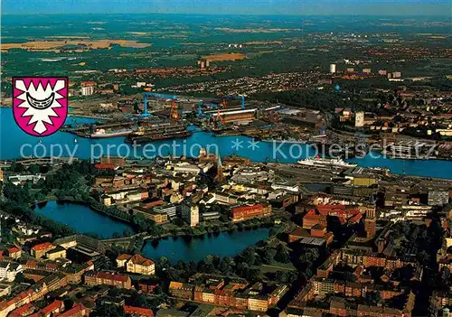 AK / Ansichtskarte Kiel Landeshauptstadt Fliegeraufnahme Kiel