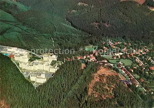 AK / Ansichtskarte Hahnenklee Bockswiese_Harz Ferienpark Fliegeraufnahme Hahnenklee Bockswiese