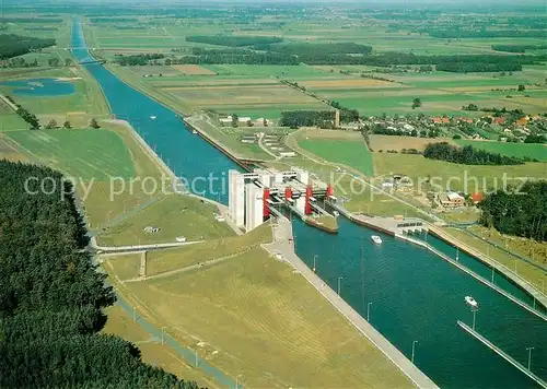 AK / Ansichtskarte Scharnebeck_Lueneburg Schiffshebewerk Bauwerk Fliegeraufnahme Scharnebeck Lueneburg
