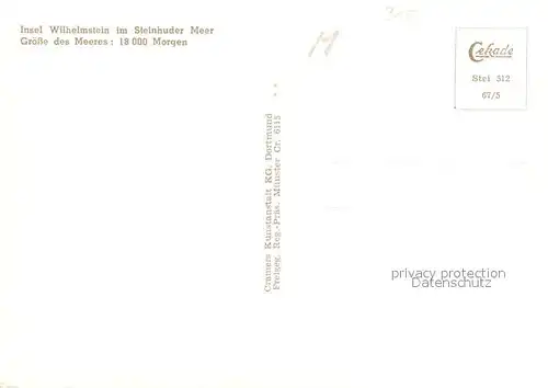 AK / Ansichtskarte Steinhude Insel Wilhelmstein im Steinhuder Meer Fliegeraufnahme Steinhude