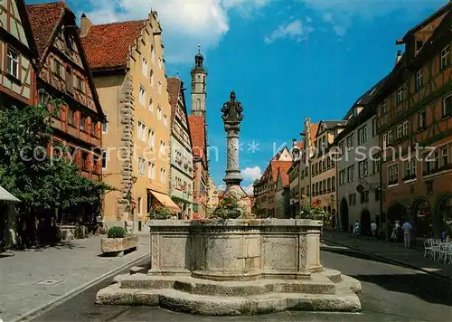 AK / Ansichtskarte Rothenburg_Tauber Herrengasse Herrnbrunnen  Rothenburg Tauber