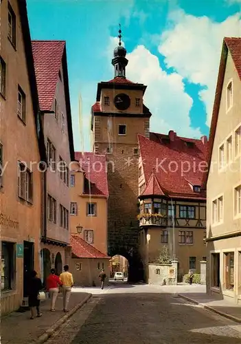 AK / Ansichtskarte Rothenburg_Tauber Wei?er Turm Judentanzhaus Rothenburg Tauber