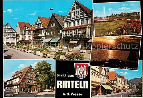 AK / Ansichtskarte Rinteln Museum Doktor See Anlagen  Rinteln