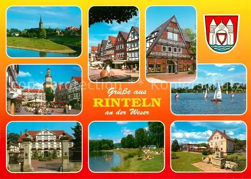 AK / Ansichtskarte Rinteln Marktplatz Stadtansichten Rinteln