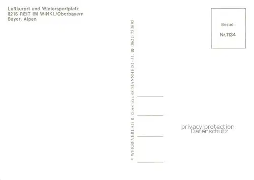 AK / Ansichtskarte Reit_Winkl Winterlandschaft Reit_Winkl