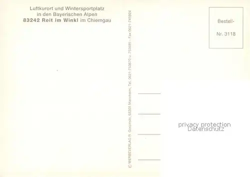 AK / Ansichtskarte Reit_Winkl Kirche Denkmal Panorama Reit_Winkl