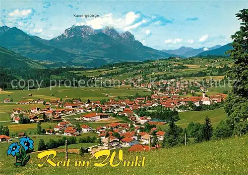 AK / Ansichtskarte Reit_Winkl Panorama Kaisergebirge Reit_Winkl