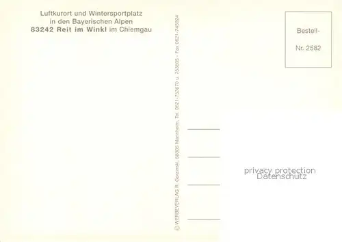 AK / Ansichtskarte Reit_Winkl Winterlandschaft Reit_Winkl
