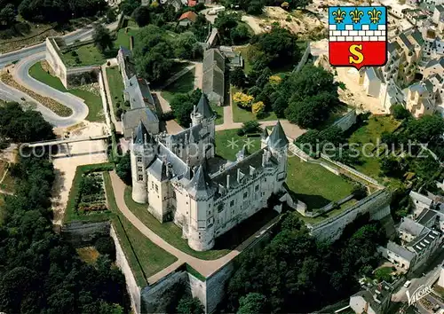 AK / Ansichtskarte Saumur Chateau Fliegeraufnahme Saumur