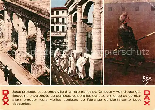 AK / Ansichtskarte Dax_Landes Fontaine Chaude Curistes Bains de boue Dax_Landes