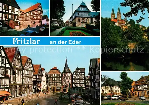 AK / Ansichtskarte Fritzlar Hochzeitshaus Rathaus Marktplatz  Fritzlar