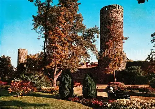 AK / Ansichtskarte Fritzlar Anlagen Stadtmauer Fritzlar