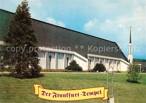 AK / Ansichtskarte Friedrichsdorf_Taunus Frankfurt Tempel Kirche Jesu Christi Friedrichsdorf Taunus