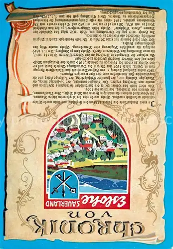 AK / Ansichtskarte Eslohe_Sauerland Chronik Wappen Panorama Eslohe_Sauerland