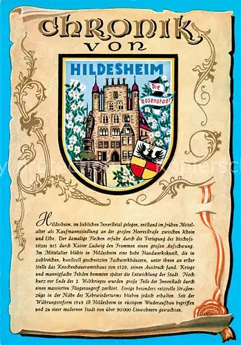 AK / Ansichtskarte Hildesheim Schloss Chronik Hildesheim