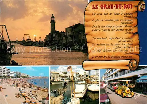 AK / Ansichtskarte Le_Grau du Roi_Gard Strand Hafen Parkeisenbahn  Le_Grau du Roi_Gard