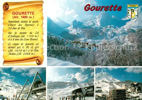 AK / Ansichtskarte Gourette Pyren?en Winterlandschaften Gourette