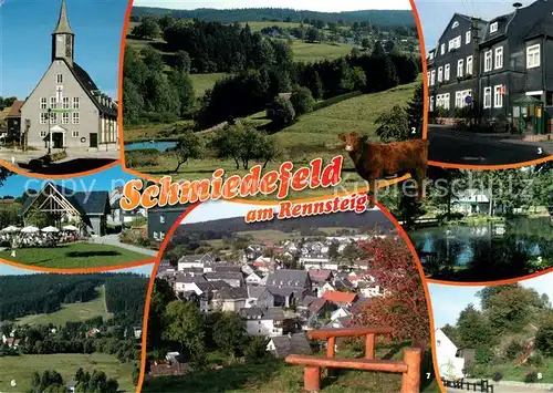 AK / Ansichtskarte Schmiedefeld_Rennsteig Kurpark Skilift am Doktor Wald Schmiedefeld_Rennsteig