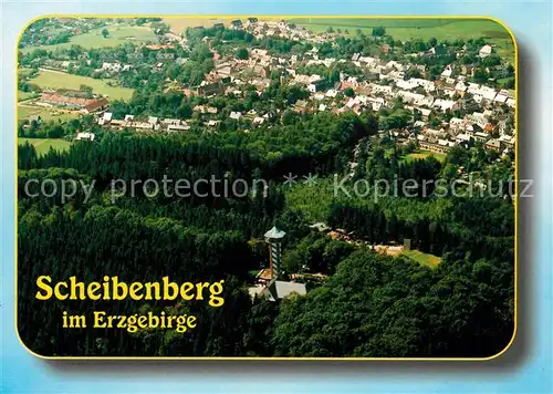 AK / Ansichtskarte Scheibenberg Fliegeraufnahme Scheibenberg