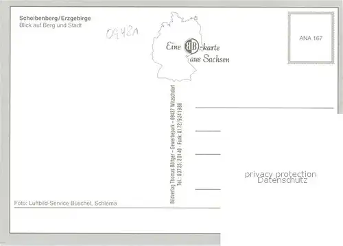 AK / Ansichtskarte Scheibenberg Fliegeraufnahme Scheibenberg